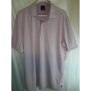 Greg‎ Norman ML75 Stretch Golf Polo Shirt Striped Short Sleeve Purple Large